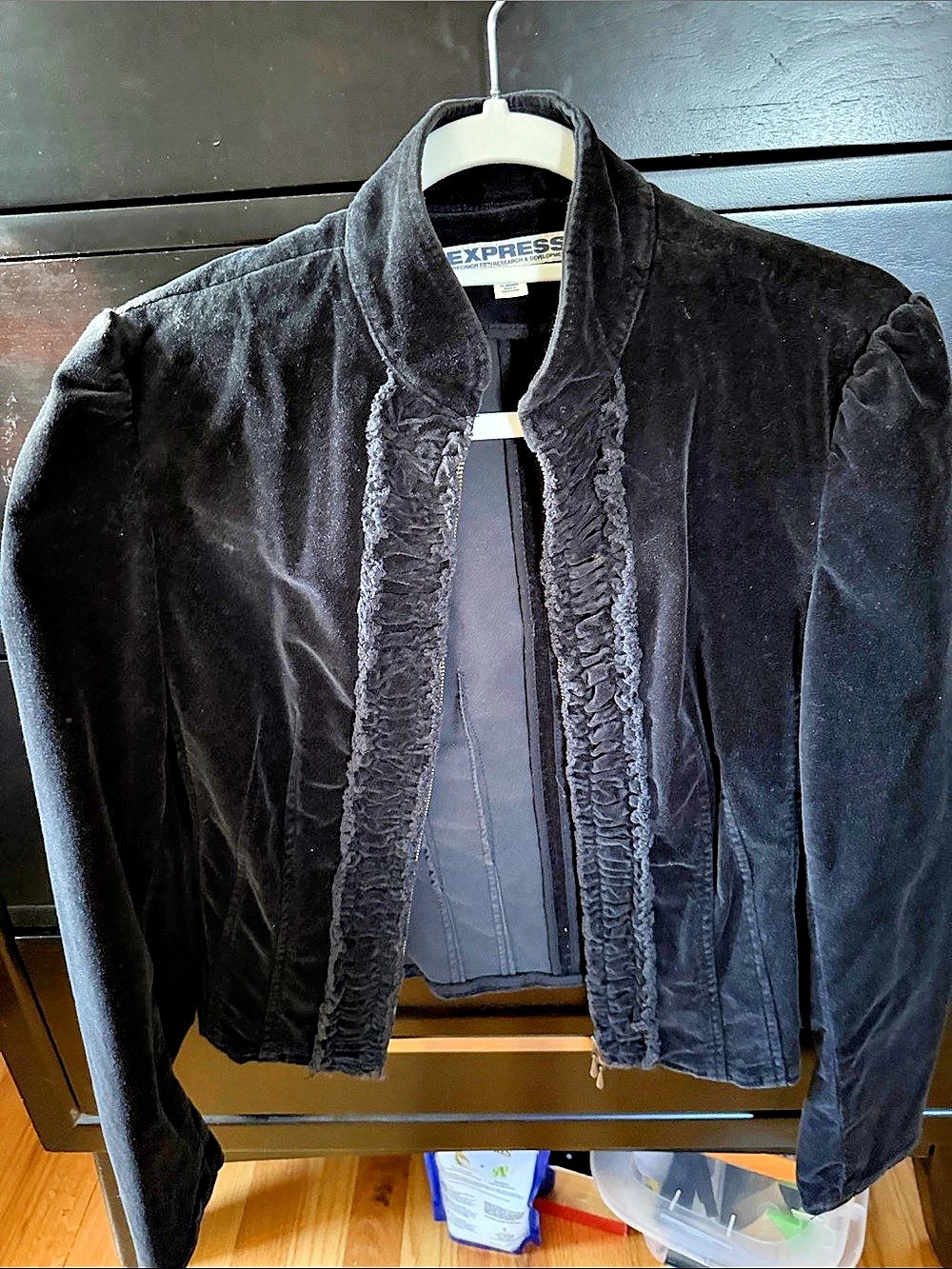 Vintage Express Women's Black Jacket Size 10